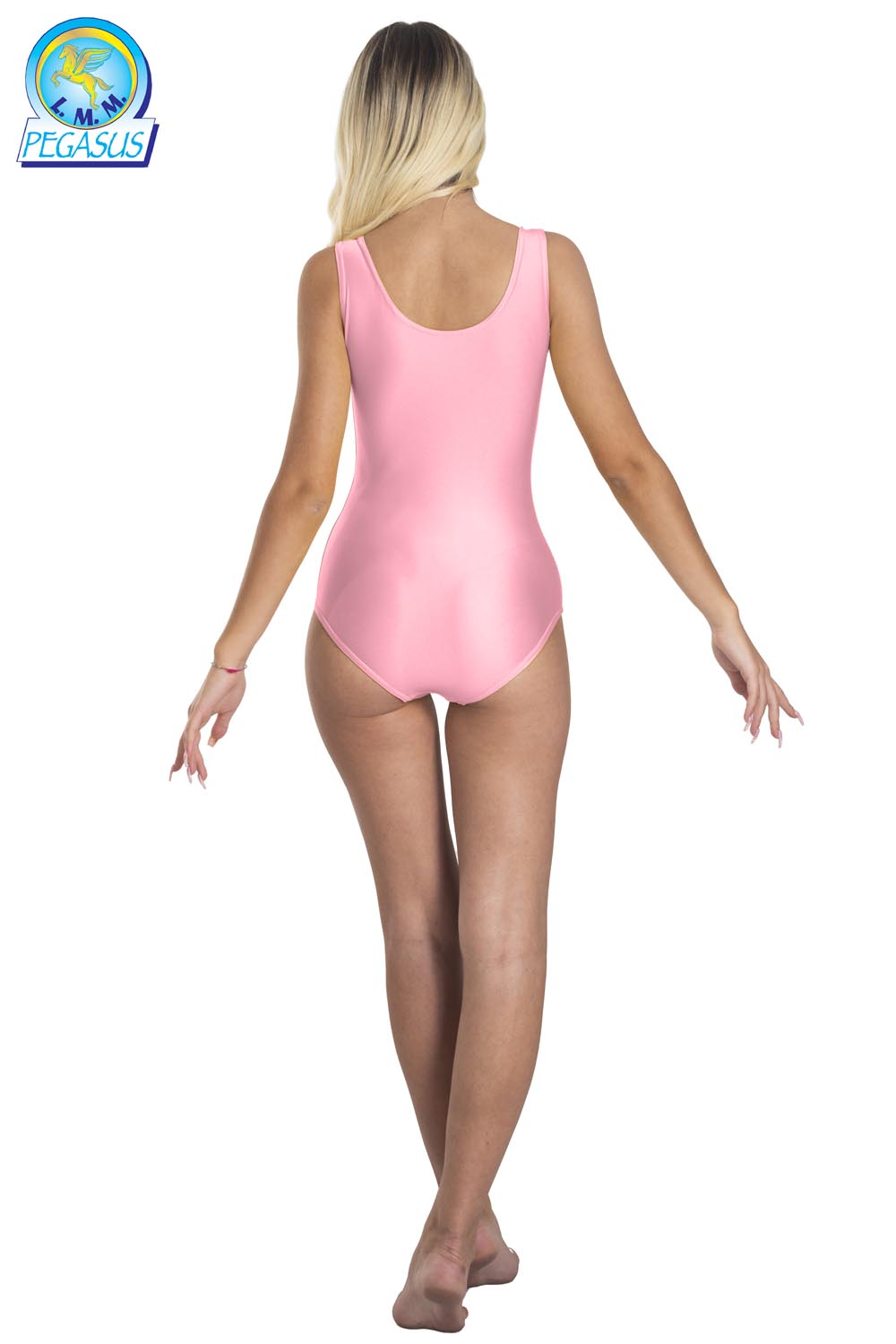 BODY LYCRA SMANICATO ROSA DONNA